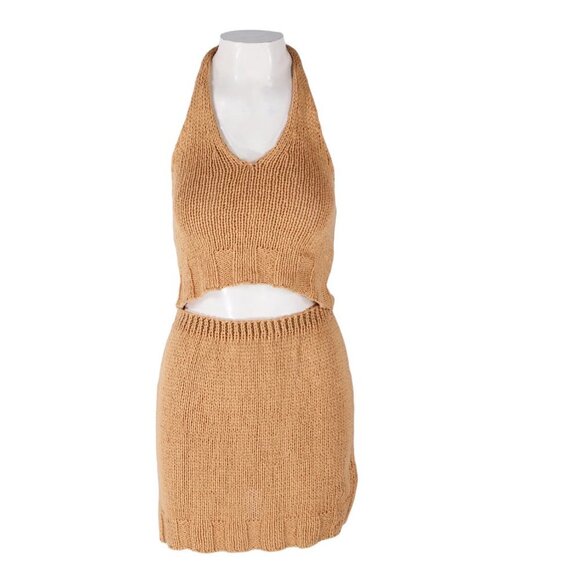 Paloma Wool Bien Top and Carolina Skirt Set in Peach Small - Picture 2 of 8